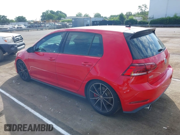 2021 Volkswagen Golf GTI S with VIN 3VW5T7AU5MM011549, listed as a IAAI auction lot 39687780 with 24,872 mi miles. Bid and sale history available at carsss.com. Image 3.