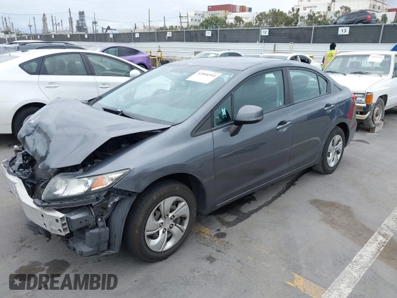 2013 Honda Civic LX with VIN 19XFB2F59DE232287, listed as a IAAI auction lot 42068594 with 132,231 mi miles and . Bid and sale history available at DreamBid. Image 2.