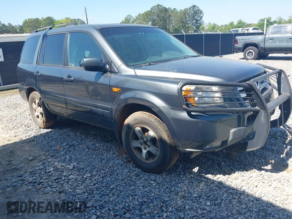 2006 Honda Pilot EX-L with VIN 2HKYF187X6H557468, listed as a IAAI auction lot 42017101 with 213,425 mi miles and . Bid and sale history available at carsss.com. Image 1.