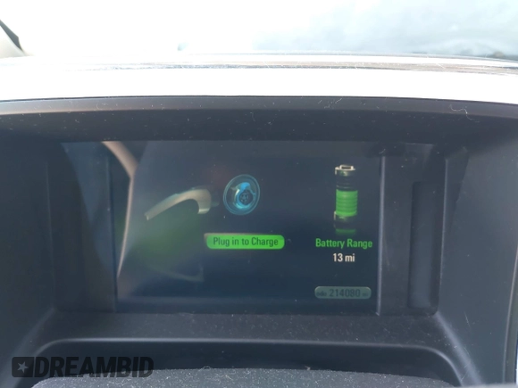 2012 Chevrolet Volt with VIN 1G1RA6E43CU123591, listed as a IAAI auction lot 41596161 with 214,080 mi miles and . Bid and sale history available at carsss.com. Image 7.