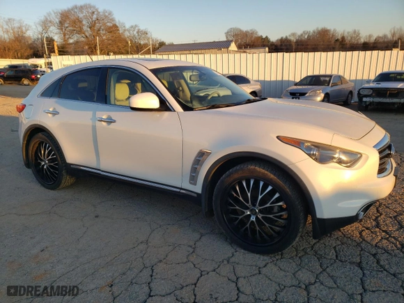 2012 Infiniti FX35 with VIN JN8AS1MW3CM152584, listed as a Copart auction lot 88191955 with 99,505 mi miles and Salvage Title. Bid and sale history available at carsss.com. Image 4.