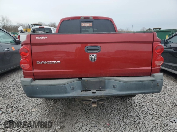 2008 Dodge Dakota SXT with VIN 1D7HE38K18S541785, listed as a Copart auction lot 89347225 with 139,435 mi miles and Salvage Title. Bid and sale history available at DreamBid. Image 6.
