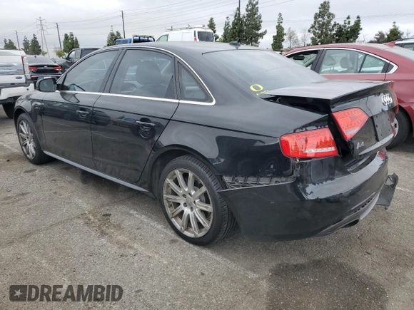 2012 Audi A4 2.0T Premium Plus with VIN WAUEFAFL5CN006361, listed as a Copart auction lot 86719484 with 0 mi miles and Salvage Title. Bid and sale history available at carsss.com. Image 2.
