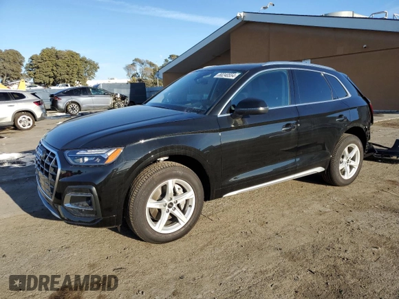 2024 Audi Q5 Premium with VIN WA1ABAFY8R2063537, listed as a Copart auction lot 80240554 with 3,741 mi miles and Salvage Title. Bid and sale history available at carsss.com. Image 1.