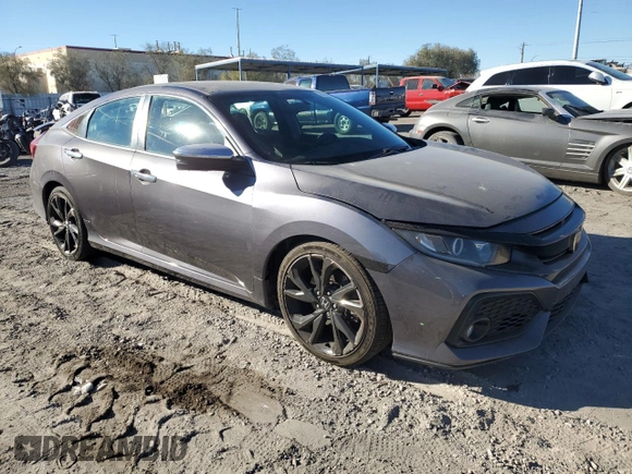 2017 Honda Civic Sedan Si with VIN 2HGFC1E58HH703995, listed as a Copart auction lot 87746465 with 108,227 mi miles and Salvage Title. Bid and sale history available at carsss.com. Image 4.