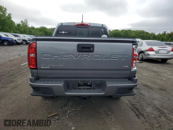 2022 Chevrolet Colorado 2WD LT with VIN 1GCGSCEN4N1320129, listed as a Copart auction lot 56931835 with 20,824 mi miles and Salvage title. Bid and sale history available at DreamBid. Image 6.