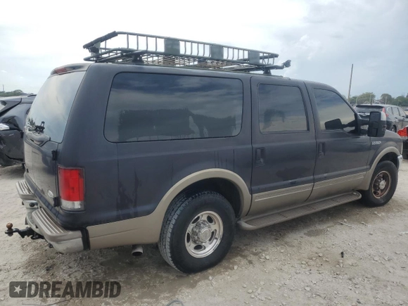 2001 Ford Excursion Limited с VIN 1FMNU42S31EA08657, выставлен на аукционе Copart как лот 50562055 с пробегом 246 979 миль миль и Чистый • Clean title. История ставок и продаж доступна на DreamBid. Изображение 3.