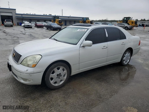 2002 Lexus LS 430 with VIN JTHBN30FX20080117, listed as a Copart auction lot 49990705 with 272,036 mi miles and Salvage Title. Bid and sale history available at carsss.com. Image 1.