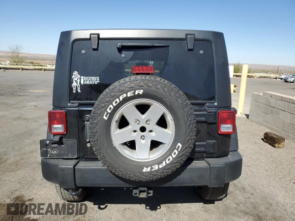 2014 Jeep Wrangler Unlimited Sport with VIN 1C4BJWDG8EL207287, listed as a Copart auction lot 49522335 with 67,472 mi miles and Salvage Title. Bid and sale history available at carsss.com. Image 6.