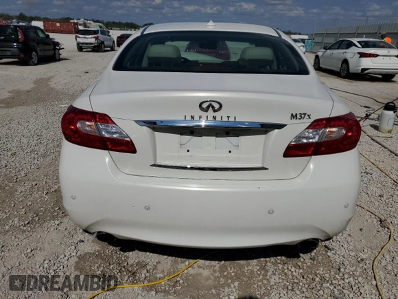 2013 Infiniti M with VIN JN1BY1AR0DM602077, listed as a Copart auction lot 43249275 with 176,392 mi miles and Salvage title. Bid and sale history available at DreamBid. Image 6.