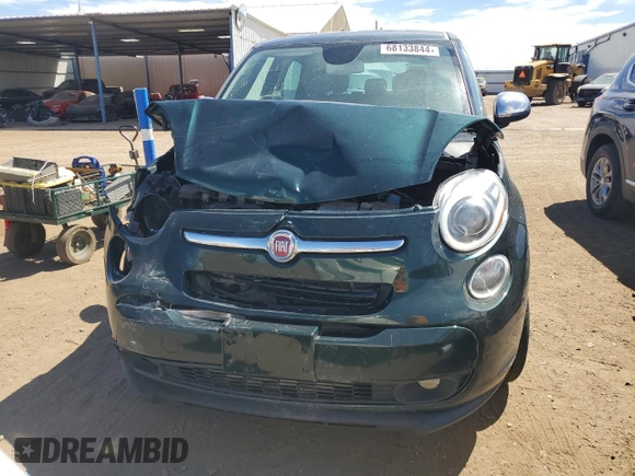 2014 FIAT 500L Lounge with VIN ZFBCFACH8EZ021946, listed as a Copart auction lot 68133844 with 104,017 mi miles and Salvage Title. Bid and sale history available at carsss.com. Image 5.