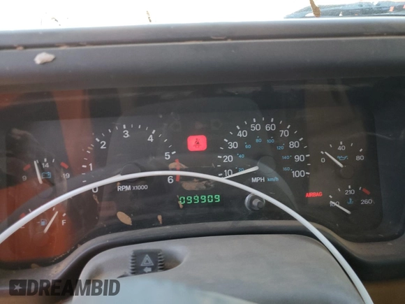 1997 Jeep Wrangler Sahara with VIN 1J4FY49S6VP521988, listed as a Copart auction lot 80753494 with 99,909 mi miles and Salvage Title. Bid and sale history available at carsss.com. Image 9.