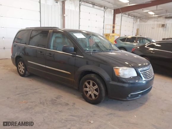 2012 Chrysler Town & Country Touring with VIN 2C4RC1BGXCR168494, listed as a IAAI auction lot 42046974 with 204,581 mi miles. Bid and sale history available at carsss.com. Image 1.