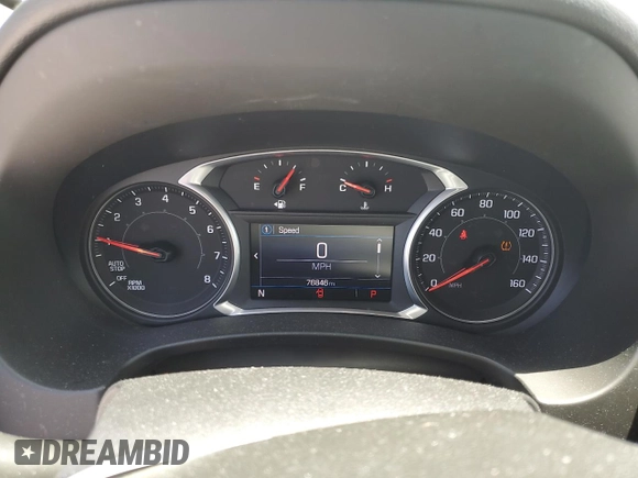 2021 GMC Terrain SLE with VIN 3GKALMEV4ML322886, listed as a Copart auction lot 56887755 with 76,846 mi miles and Salvage title. Bid and sale history available at DreamBid. Image 9.