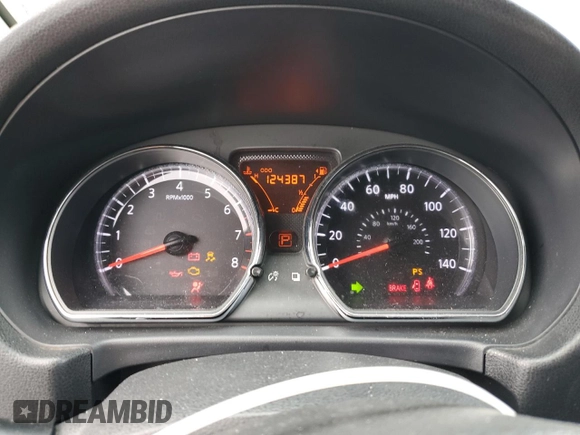 2014 Nissan Note SV with VIN 3N1CE2CP7EL431810, listed as a Copart auction lot 54339385 with 124,387 mi miles and Clean Title. Bid and sale history available at DreamBid. Image 9.