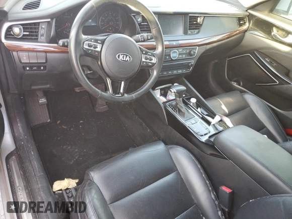 2017 Kia Cadenza Premium with VIN KNALB4J16H5049057, listed as a Copart auction lot 76202044 with 74,617 mi miles and Salvage Title. Bid and sale history available at carsss.com. Image 8.
