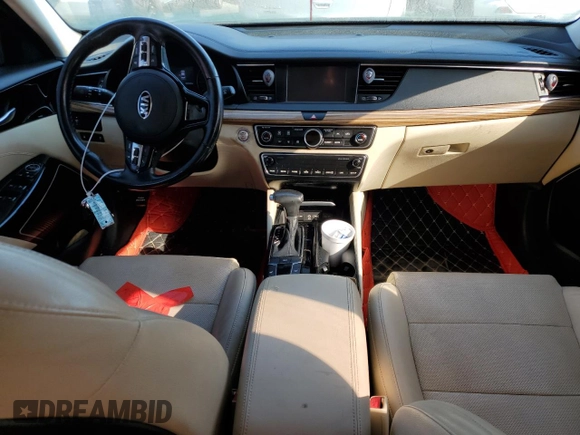2017 Kia Cadenza Premium with VIN KNALB4J17H5073187, listed as a Copart auction lot 76198994 with 102,049 mi miles and Salvage Title. Bid and sale history available at carsss.com. Image 8.