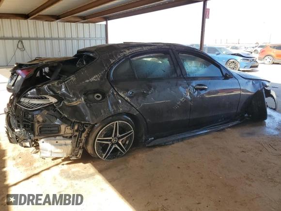 2022 Mercedes-Benz C 300 with VIN W1KAF4GB1NR031574, listed as a Copart auction lot 77118644 with Not Provided miles and Clean Title. Bid and sale history available at DreamBid. Image 3.
