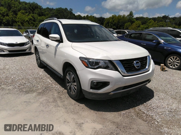 2017 Nissan Pathfinder SV with VIN 5N1DR2MN8HC665291, listed as a IAAI auction lot 42560354 with 190,336 mi miles and . Bid and sale history available at DreamBid. Image 1.