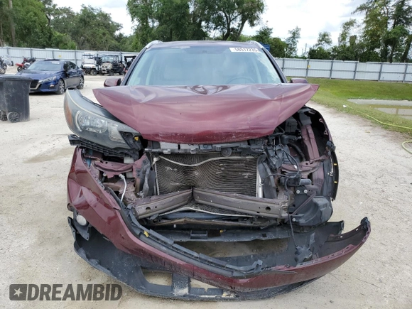 2012 Honda CR-V EX-L with VIN 5J6RM4H71CL061326, listed as a Copart auction lot 58517235 with 182,697 mi miles and Salvage title. Bid and sale history available at DreamBid. Image 5.