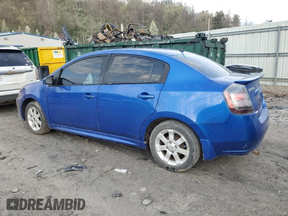 2010 Nissan Sentra S with VIN 3N1AB6APXAL668473, listed as a Copart auction lot 51509905 with Not Provided miles and Salvage Title. Bid and sale history available at carsss.com. Image 2.