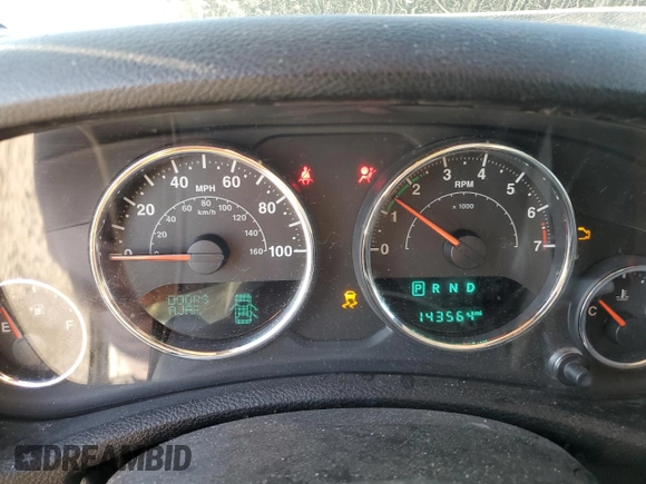 2015 Jeep Wrangler Unlimited Sahara with VIN 1C4BJWEG2FL690498, listed as a Copart auction lot 73598124 with 143,564 mi miles and Salvage Title. Bid and sale history available at carsss.com. Image 9.