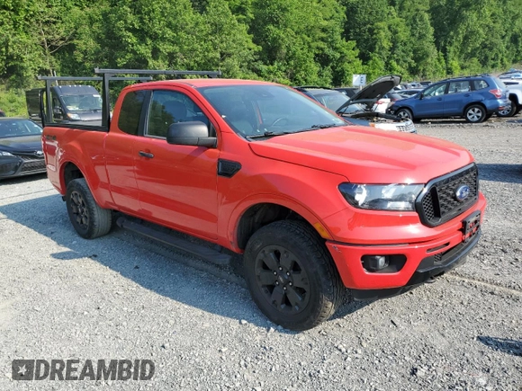2020 Ford Ranger XL with VIN 1FTER1FH4LLA23217, listed as a Copart auction lot 59341035 with 87,302 mi miles and Salvage title. Bid and sale history available at DreamBid. Image 4.
