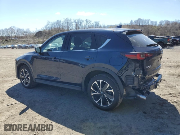 2022 Mazda CX-5 2.5 S Premium Plus Package with VIN JM3KFBEM6N0574048, listed as a Copart auction lot 52000625 with 21,039 mi miles and Salvage Title. Bid and sale history available at carsss.com. Image 2.