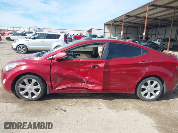 2012 Hyundai Elantra Limited with VIN KMHDH4AE7CU335325, listed as a IAAI auction lot 41680850 with 105,991 mi miles. Bid and sale history available at carsss.com. Image 14.