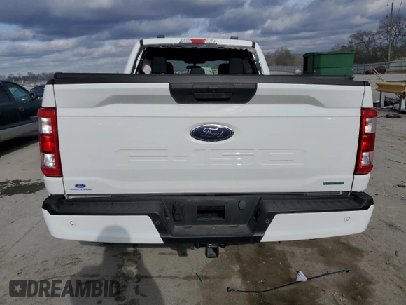2023 Ford F-150 XL with VIN 1FTEX1CP7PKG12159, listed as a Copart auction lot 86476084 with 5,505 mi miles and Salvage title. Bid and sale history available at DreamBid. Image 6.