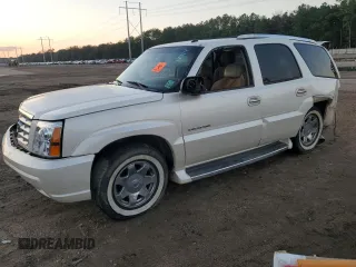 2003 Cadillac Escalade z VIN 1GYEC63T63R139405, wystawiony jako Copart lot #88884095 z przebiegiem Nie podano mil oraz Szkoda całkowita • Salvage title. Historia ofert i sprzedaży dostępna na DreamBid. Obrazek 1.