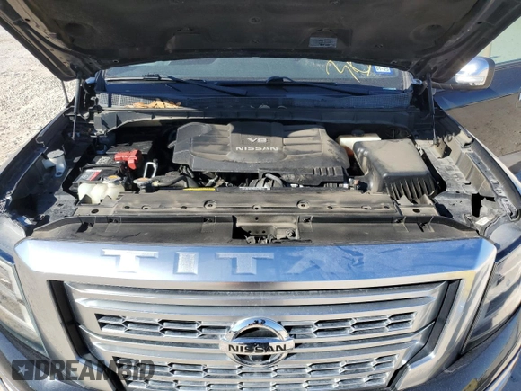 2020 Nissan Titan Platinum Reserve with VIN 1N6AA1EF2LN500797, listed as a Copart auction lot 41897765 with 90,060 mi miles and Salvage title. Bid and sale history available at DreamBid. Image 12.