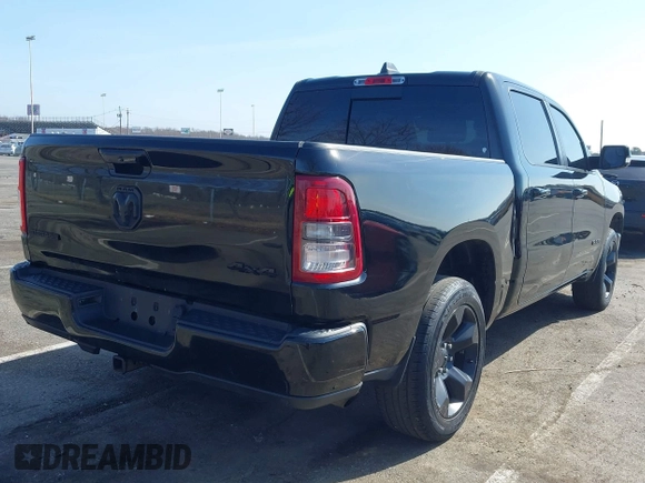 2019 Ram 1500 Big Horn/Lone Star with VIN 1C6RRFFG1KN917238, listed as a IAAI auction lot 41812100 with 28,407 mi miles. Bid and sale history available at carsss.com. Image 4.