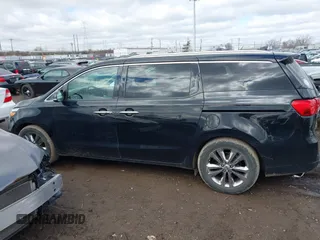 2016 Kia Sedona SX-L with VIN KNDME5C16G6148150, listed as a IAAI auction lot 41744207 with 102,696 mi miles. Bid and sale history available at carsss.com. Image 15.