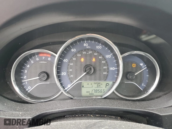 2016 Toyota Corolla L z VIN 2T1BURHE9GC493257, wystawiony jako Copart lot #57447485 z przebiegiem 178 565 mil mil oraz Szkoda całkowita • Salvage title. Historia ofert i sprzedaży dostępna na DreamBid. Obrazek 9.
