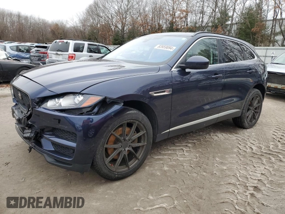 2018 Jaguar F-Pace 35t Prestige with VIN SADCK2EVXJA242611, listed as a Copart auction lot 83959894 with 106,307 mi miles and Salvage title. Bid and sale history available at DreamBid. Image 1.