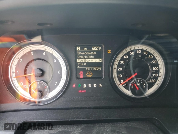 2014 Ram 1500 Big Horn with VIN 1C6RR7GTXES279837, listed as a Copart auction lot 59290105 with 201,186 mi miles and Clean title. Bid and sale history available at DreamBid. Image 9.