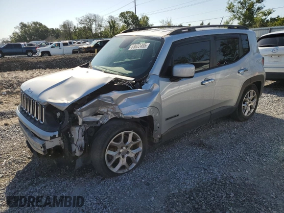 2015 Jeep Renegade Latitude with VIN ZACCJABT0FPB40608, listed as a Copart auction lot 53022495 with 140,007 mi miles and Salvage Title. Bid and sale history available at DreamBid. Image 1.