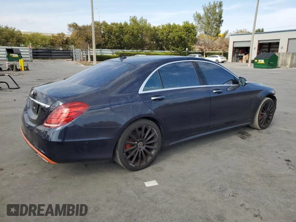 2017 Mercedes-Benz S 550 with VIN WDDUG8CB7HA287003, listed as a Copart auction lot 50341935 with 103,231 mi miles and Salvage Title. Bid and sale history available at carsss.com. Image 3.