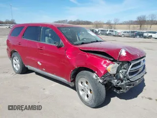 2011 Dodge Durango Express with VIN 1D4RE2GG4BC639770, listed as a IAAI auction lot 41810588 with 183,871 mi miles. Bid and sale history available at carsss.com. Image 1.