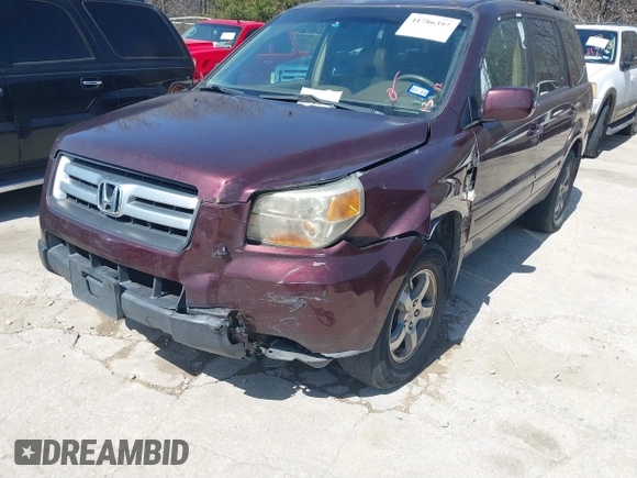 2007 Honda Pilot EX-L with VIN 5FNYF18667B002248, listed as a IAAI auction lot 41786397 with 193,748 mi miles and . Bid and sale history available at DreamBid. Image 6.