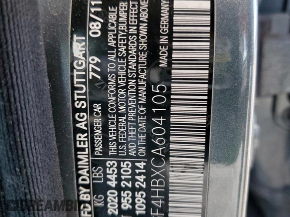 2012 Mercedes-Benz C 250 Sport z VIN WDDGF4HBXCA604105, wystawiony jako Copart lot #62192295 z przebiegiem 132 871 mil mil oraz Szkoda całkowita • Salvage title. Historia ofert i sprzedaży dostępna na DreamBid. Obrazek 12.