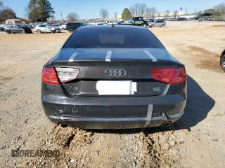 2012 Audi A8 with VIN WAUAVAFD5CN013921, listed as a Copart auction lot 47845595 with 92,512 mi miles and Salvage title. Bid and sale history available at DreamBid. Image 6.