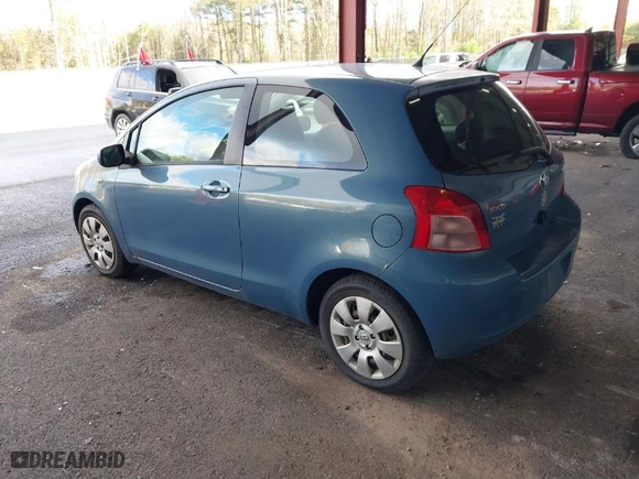 2007 Toyota Yaris with VIN JTDJT923775036031, listed as a IAAI auction lot 40780250 with 120,370 mi miles. Bid and sale history available at carsss.com. Image 3.