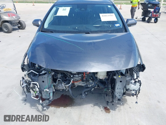 2021 Toyota Prius LE with VIN JTDKAMFP3M3193640, listed as a IAAI auction lot 42023593 with 17,841 mi miles and . Bid and sale history available at DreamBid. Image 13.