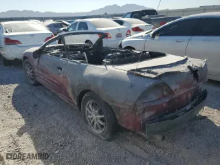 2001 Mitsubishi Eclipse GS with VIN 4A3AE45GX1E147768, listed as a Copart auction lot 56972504 with 0 mi miles and Non Repairable. Bid and sale history available at carsss.com. Image 2.