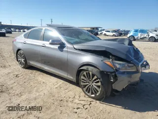 2015 Hyundai Genesis 5.0L with VIN KMHGN4JF4FU064002, listed as a Copart auction lot 46716195 with 138,992 mi miles and Salvage Title. Bid and sale history available at carsss.com. Image 4.