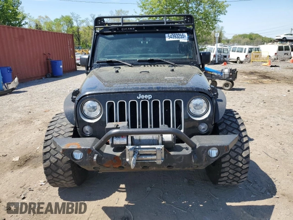 2017 Jeep Wrangler Unlimited Sahara with VIN 1C4BJWEG1HL541650, listed as a Copart auction lot 54393255 with 184,323 mi miles and Clean title. Bid and sale history available at DreamBid. Image 5.