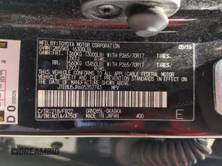2016 Toyota 4Runner Limited с VIN JTEBU5JR6G5352743, выставлен на аукционе Copart как лот 58003455 с пробегом 134 855 миль миль и Списание • Salvage title. История ставок и продаж доступна на DreamBid. Изображение 14.