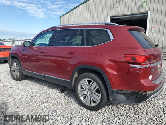 2018 Volkswagen Atlas SEL Premium with VIN 1V2NR2CA4JC575843, listed as a Copart auction lot 54007065 with 114,873 mi miles and Salvage title. Bid and sale history available at DreamBid. Image 2.